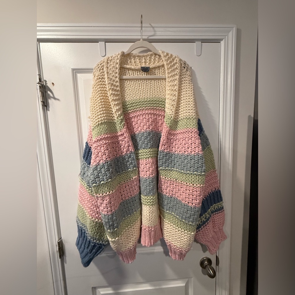 Arula color block cardigan
